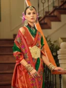 Rajgharanaa Banarasi Back Neck Designs Sarees