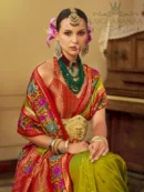 Rajgharanaa Banarasi Saree Back Blouse Design