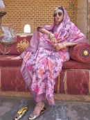 Rajgharanaa Banarasi Pink Saree Matching Blouse