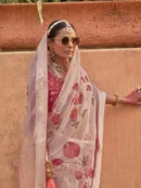 Rajgharanaa organza saree for wedding