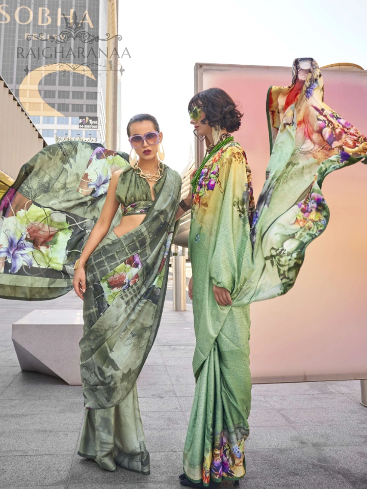 Rajgharanaa flower saree - Image 3