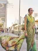 Rajgharanaa blouse designs for floral saree