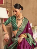 Rajgharanaa reception saree for bride