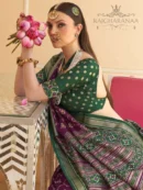 Rajgharanaa Bengali Bridal Patola Saree Look