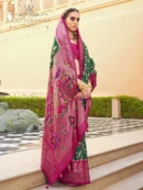 Rajgharanaa Simple Patola Saree Look for Wedding