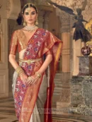 Rajgharanaa kanchipuram silk saree blouse