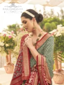 Rajgharanaa engagement saree look for bride