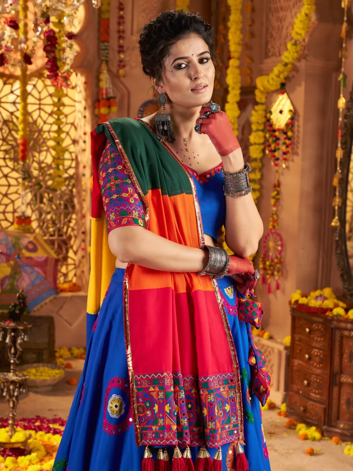 blue color chaniya choli