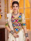 mirror work navratri chaniya choli