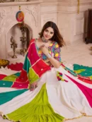 Rajgharanaa White Navratri Chaniya Choli
