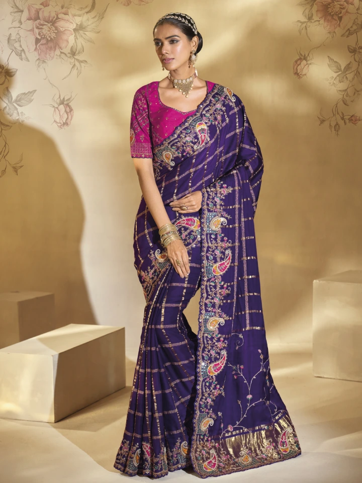Rajgharanaa party wear saree style