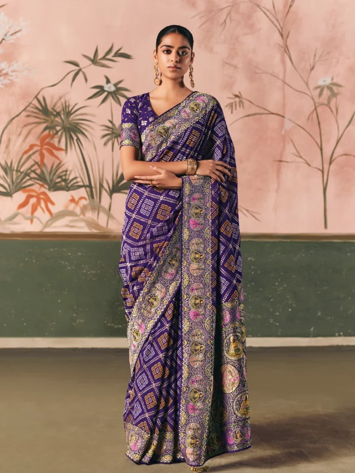 Rajgharanaa gujarati style saree 2 Rajgharanaa gujarati style saree - Image 2