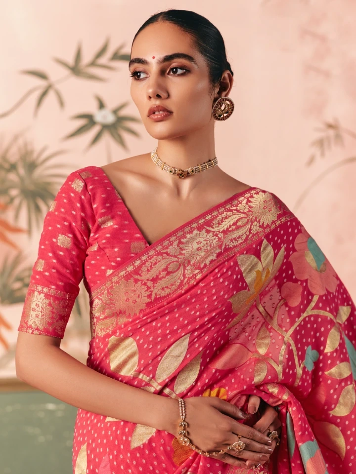 Rajgharanaa bridal look in saree