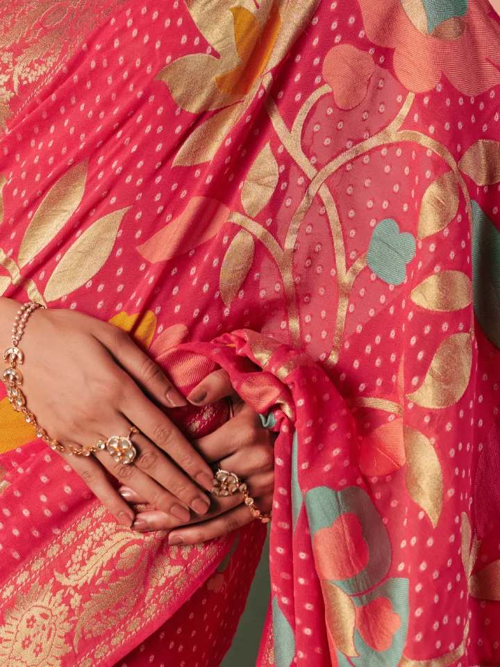 Rajgharanaa bridal look in saree 3 Rajgharanaa paithani saree look