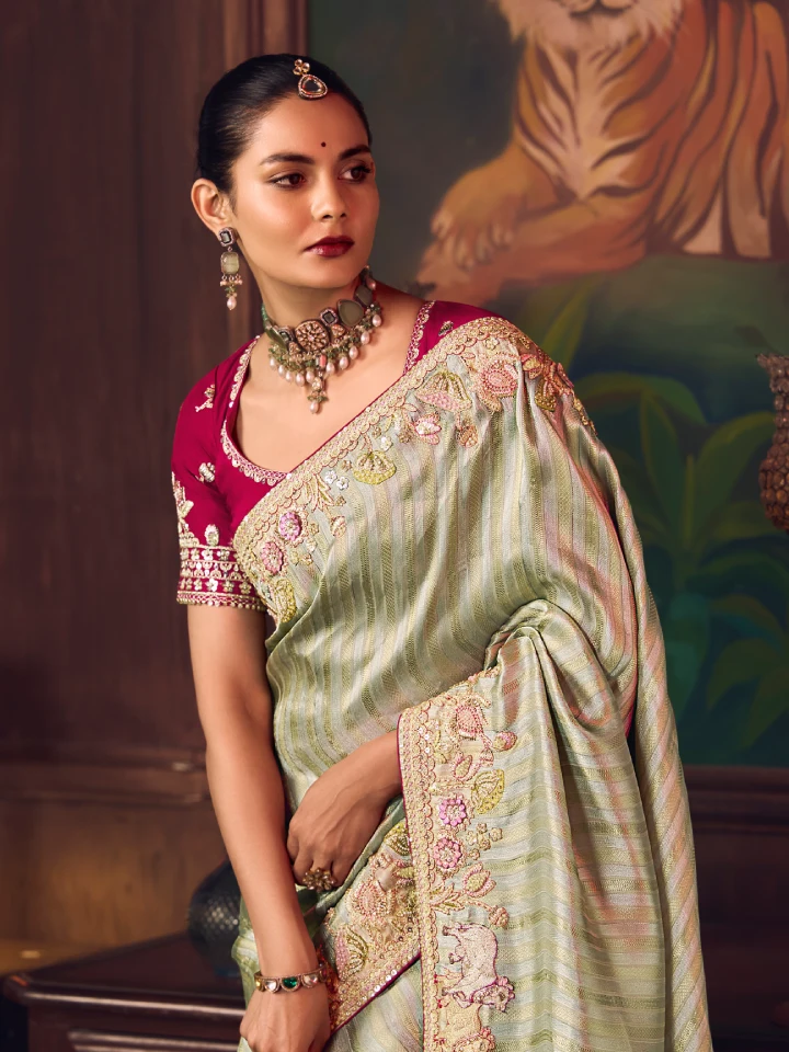 Rajgharanaa party saree for women